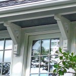 Painted heavy timber brackets & braces