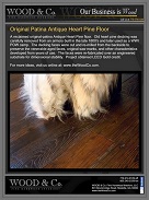Heart Pine Floor Brochure