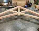 Heavy Timber Scissor Truss Fabrication